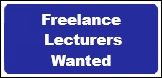 Freelance Lecturers Wanted